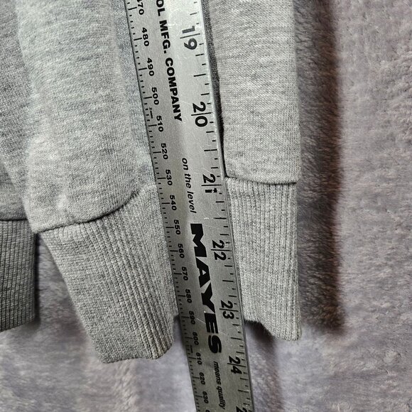 Adidas Hoodie Pullover Sweatshirt Men XL Gray Athleisure Workout Athletic School - Picture 8 of 13